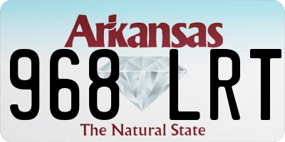 AR license plate 968LRT