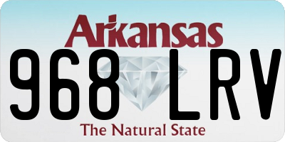 AR license plate 968LRV