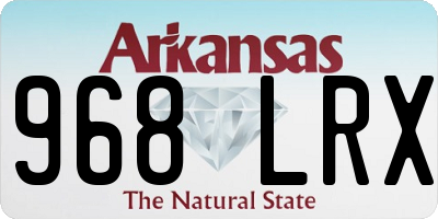 AR license plate 968LRX