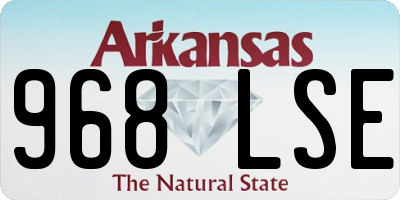 AR license plate 968LSE