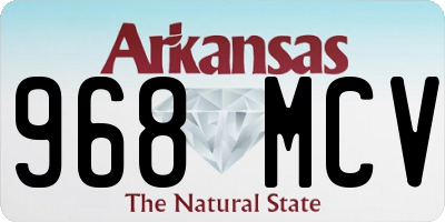 AR license plate 968MCV