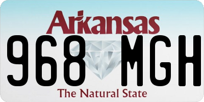 AR license plate 968MGH
