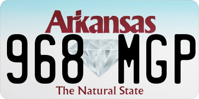 AR license plate 968MGP