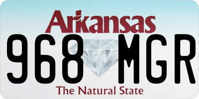 AR license plate 968MGR