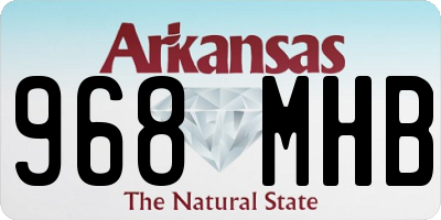 AR license plate 968MHB