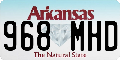 AR license plate 968MHD