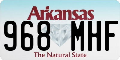 AR license plate 968MHF
