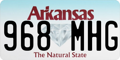 AR license plate 968MHG