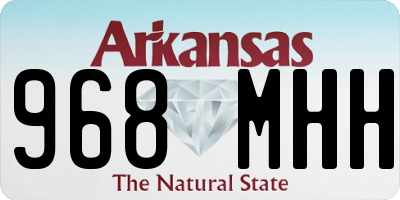 AR license plate 968MHH