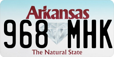 AR license plate 968MHK