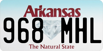 AR license plate 968MHL