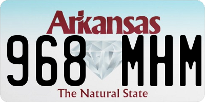 AR license plate 968MHM