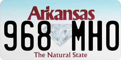 AR license plate 968MHO