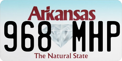 AR license plate 968MHP