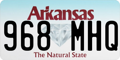 AR license plate 968MHQ