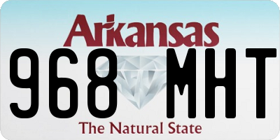 AR license plate 968MHT