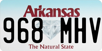 AR license plate 968MHV