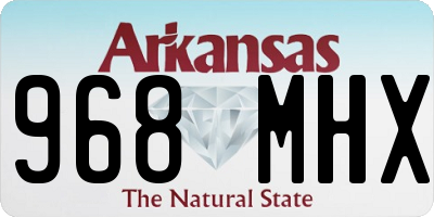 AR license plate 968MHX