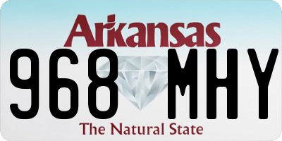 AR license plate 968MHY