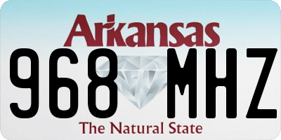 AR license plate 968MHZ