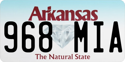 AR license plate 968MIA