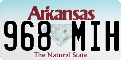 AR license plate 968MIH