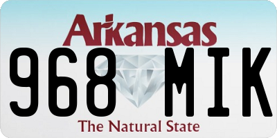 AR license plate 968MIK