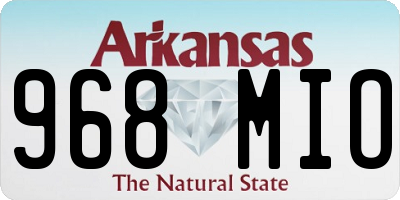 AR license plate 968MIO