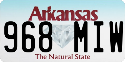 AR license plate 968MIW