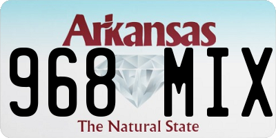 AR license plate 968MIX