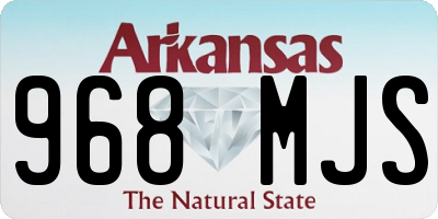 AR license plate 968MJS