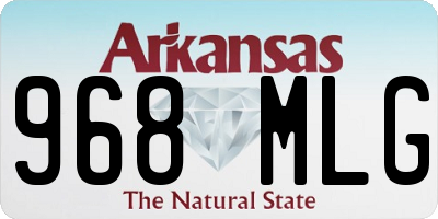 AR license plate 968MLG