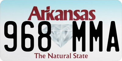 AR license plate 968MMA