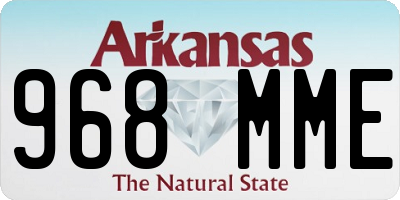 AR license plate 968MME