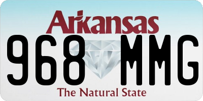 AR license plate 968MMG