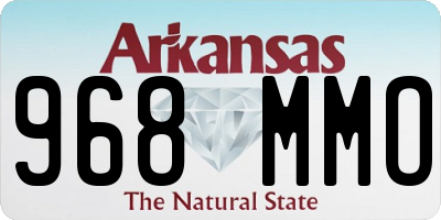AR license plate 968MMO