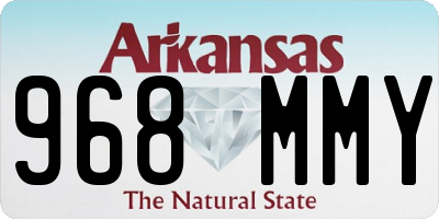 AR license plate 968MMY