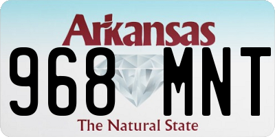 AR license plate 968MNT