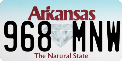 AR license plate 968MNW