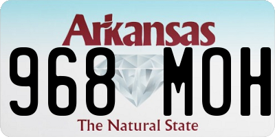 AR license plate 968MOH