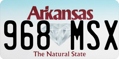 AR license plate 968MSX