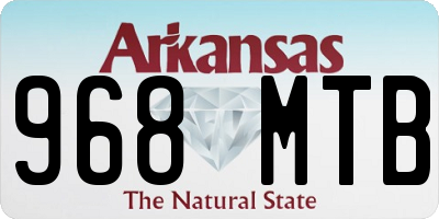 AR license plate 968MTB