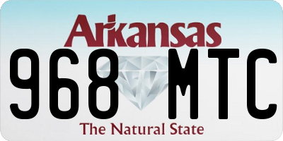 AR license plate 968MTC