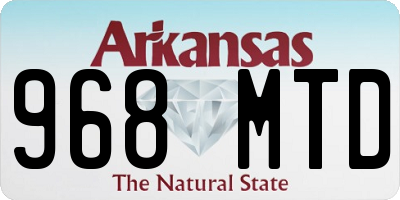 AR license plate 968MTD
