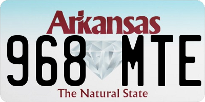 AR license plate 968MTE