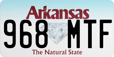 AR license plate 968MTF