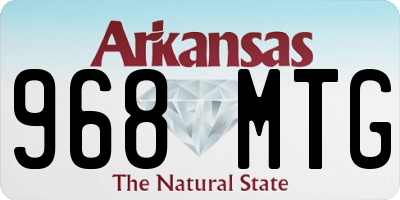 AR license plate 968MTG