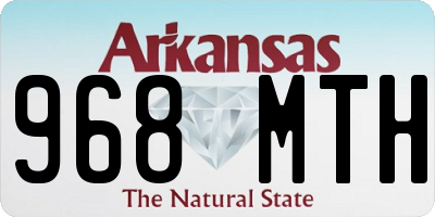 AR license plate 968MTH