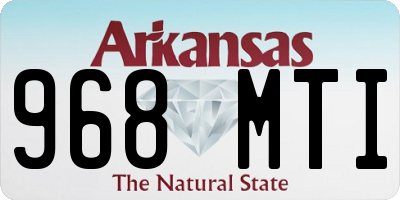AR license plate 968MTI