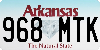 AR license plate 968MTK